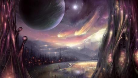 Celestial Dreams in a Mystical Realm wallpaper