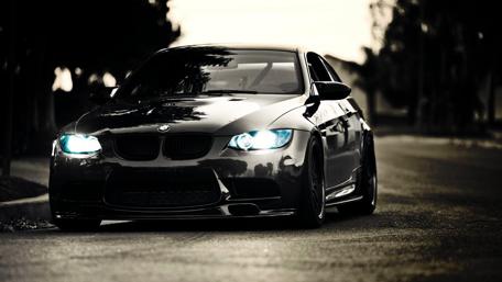 Black BMW M3 Elegance at Dusk wallpaper