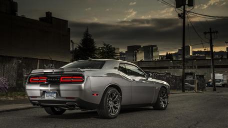 Dodge Challenger Power on Asphalt wallpaper