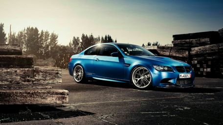 Sleek Blue BMW M3 Dream Car Wallpaper wallpaper