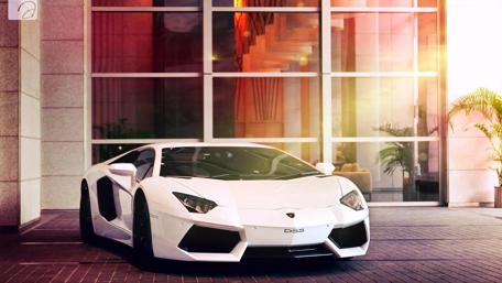 Sleek Elegance of the Lamborghini Aventador wallpaper