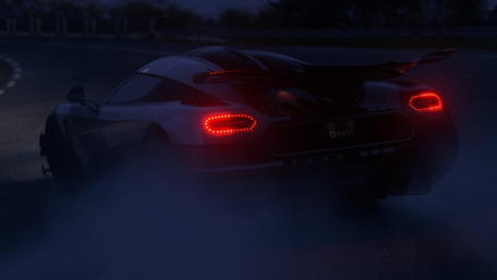 Night Drift of the Koenigsegg Agera R wallpaper