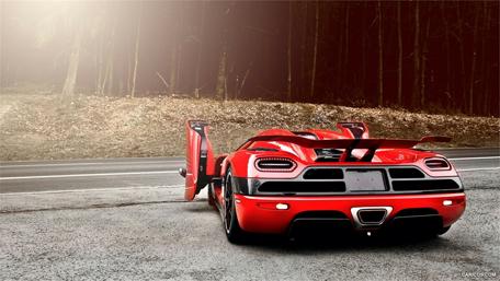 Stunning Koenigsegg Agera R in Nature's Embrace wallpaper