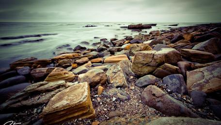 Stony Coastline Serenity wallpaper