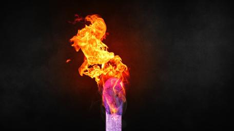 Fiery Passion Ignites the Night wallpaper