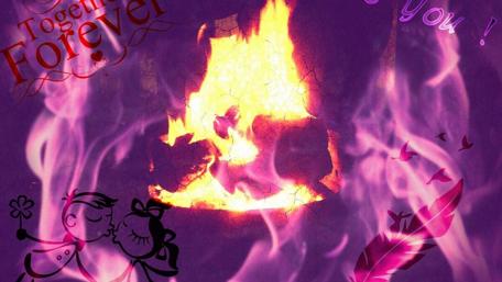 Eternal Flames of Love wallpaper