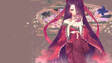 Ethereal Beauty of Mirai Nikki's Tsubaki wallpaper