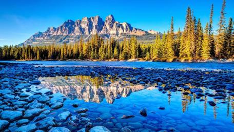 Serene Reflections of Calgary's Nature Beauty wallpaper