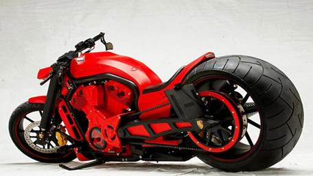 Sleek Red Motorbike Design for Enthusiasts wallpaper
