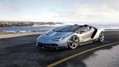 Lamborghini Centenario on Coastal Road in 4K wallpaper