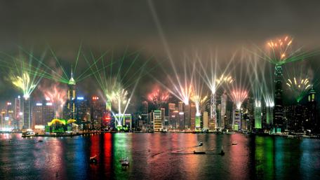 Spectacular Hong Kong Symphony of Lights Show wallpaper