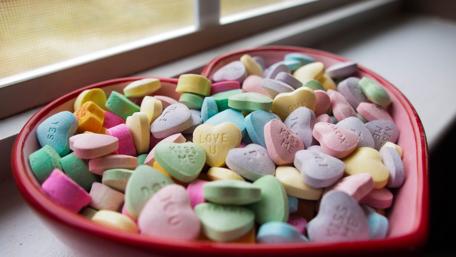 Sweet Heart Candy for Romance and Love wallpaper