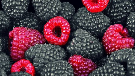 Ripe and Juicy Raspberries Awaiting You wallpaper