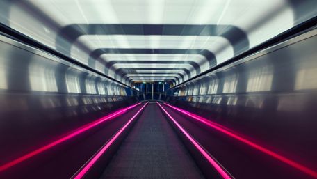 Vibrant Tunnel Vision in Istanbul Cityscape wallpaper