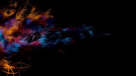 Ethereal Feathered Light Burst wallpaper