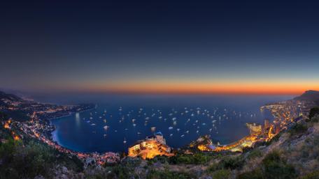 Monte-Carlo at night wallpaper