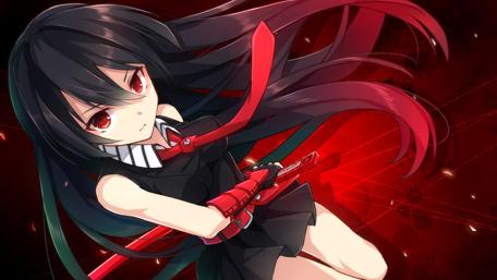 Akame's Solemn Vigil in the Shadows wallpaper