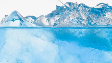 Cool and Refreshing Ice Over Water Scene wallpaper