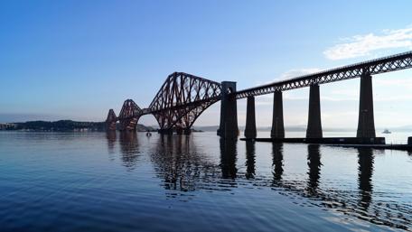 Majestic Forth Bridge Reflections wallpaper