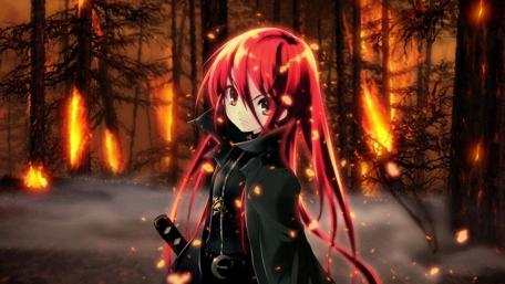 Shana in Fiery Forest wallpaper