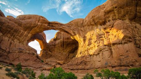 Double Arch Splendor in Arches National Park wallpaper