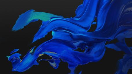 Blue Whispers of Abstract Art wallpaper