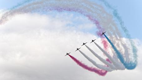 Sky Parade of Precision and Color wallpaper