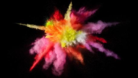 Cosmic Burst of Spectral Hues wallpaper