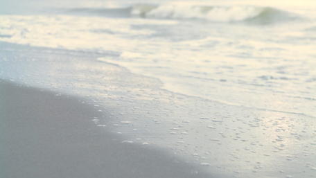 Tranquil Waves on Sandy Shore wallpaper