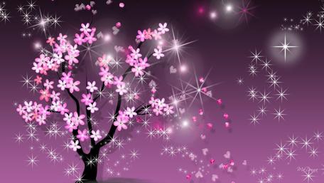 Blossoming Dreams in Twilight Sparkle wallpaper