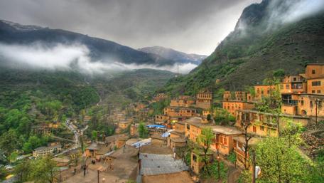 Masouleh village in Iran wallpaper