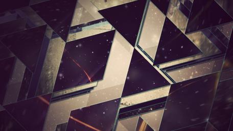 Geometric Triangles in Abstract Formations wallpaper