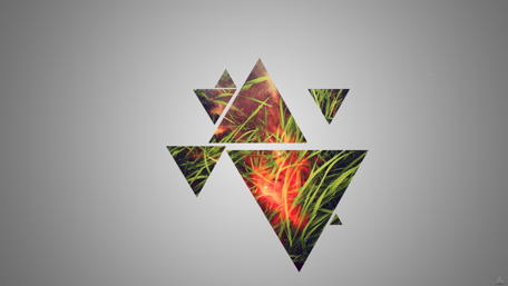 Modern Hipster Triangle Art Design wallpaper