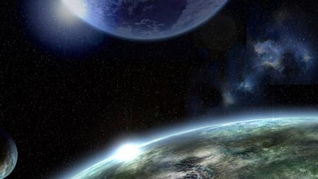 Cosmic Serenity in Deep Space wallpaper