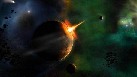 Cosmic Eruption in the Depths of Space wallpaper