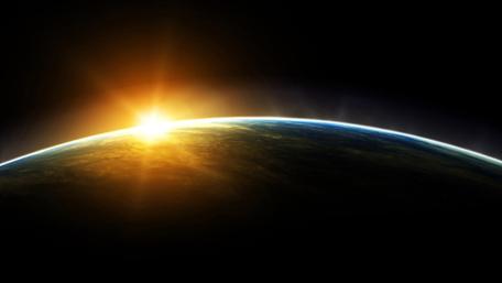 Beautiful Sunrise Over Earth’s Horizon wallpaper