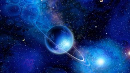 Galaxy Dreamscape with Majestic Rings wallpaper