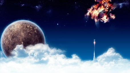 Dreamy Journey Through Celestial Horizons wallpaper