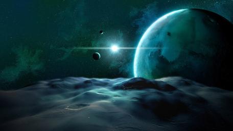 Celestial Wonders in a Fantasy Realm wallpaper