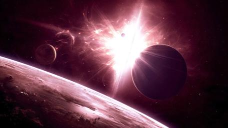 Cosmic Explosion in a Distant Galaxy wallpaper