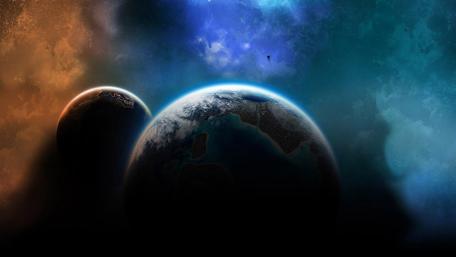 Cosmic Serenity of Earthlike Planets wallpaper