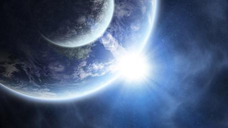 Majestic Planetary Light Show wallpaper