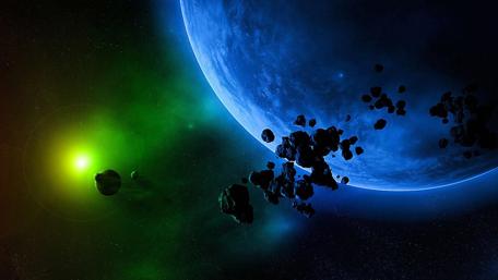 Cosmic Wonders of a Distant Planet wallpaper