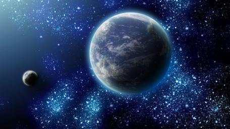 Celestial Wonders of Earth and Moon wallpaper