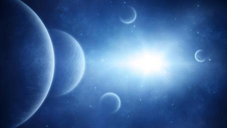 Blue planets wallpaper