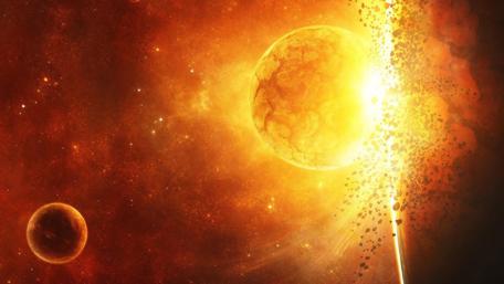 Cosmic Explosion of Colors in Space Artwork wallpaper