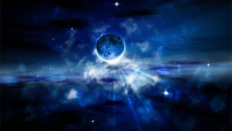 Celestial Dreamscape of Stars and Planets wallpaper
