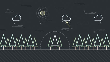 Dark Forest Geometry wallpaper