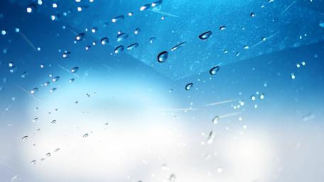 Soothing Blue Water Drops Wallpaper wallpaper
