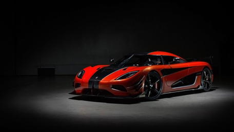 Sleek Koenigsegg Agera in Spotlight wallpaper